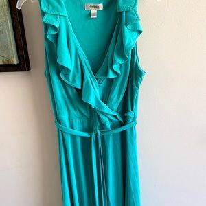 Dress barn teal dress sz 16